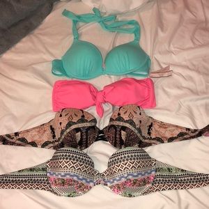 Victorias secret pink bikini top bundle
